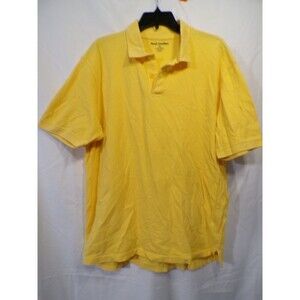 Foot Locker Men’s Polo Shirt XL Yellow Short Sleeve 100% Cotton